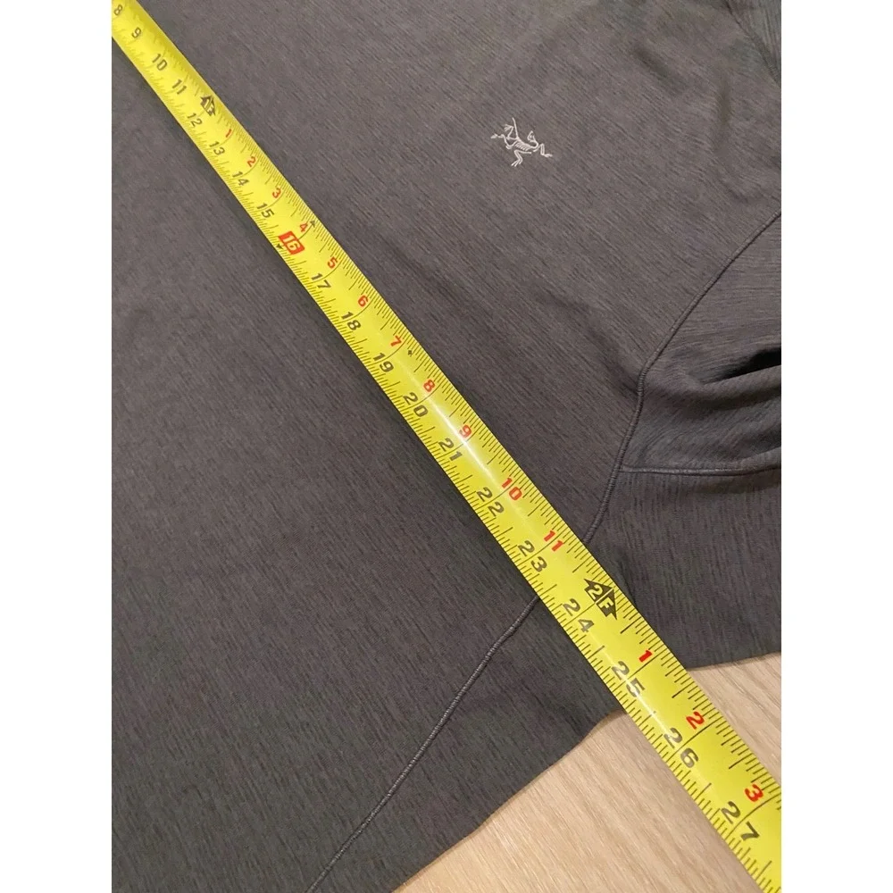 Arcteryx Cormac Crewneck Shirt Mens XL Heathered Black Gorpcore Performance
